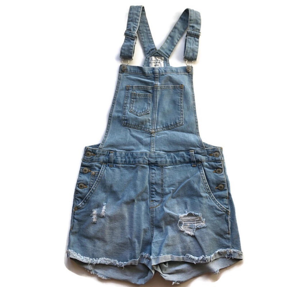 Love Tree Denim Overalls SZ Medium Distressed